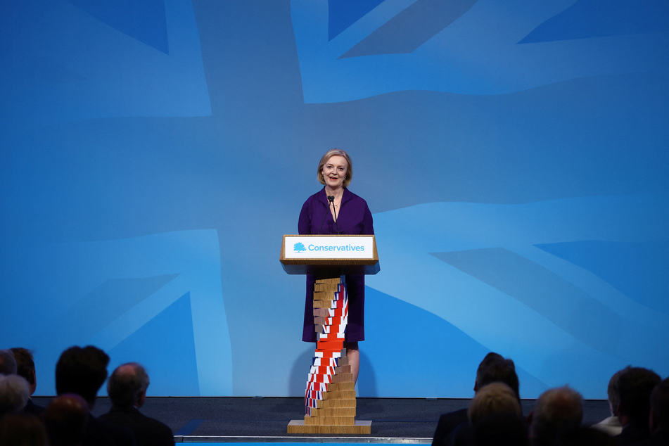 Truss delivers her speech after being named Britain's new prime minister.