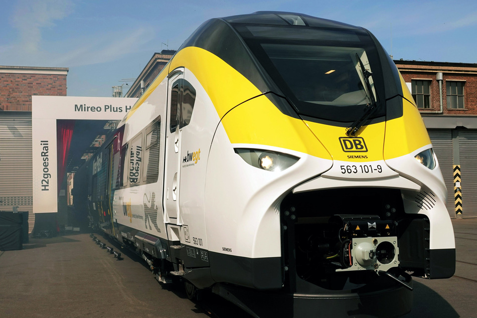 Mit dem Wasserstoffzug "Mireo Plus H" will die Deutsche Bahn den Personenverkehr künftig emissionsfreier gestalten.