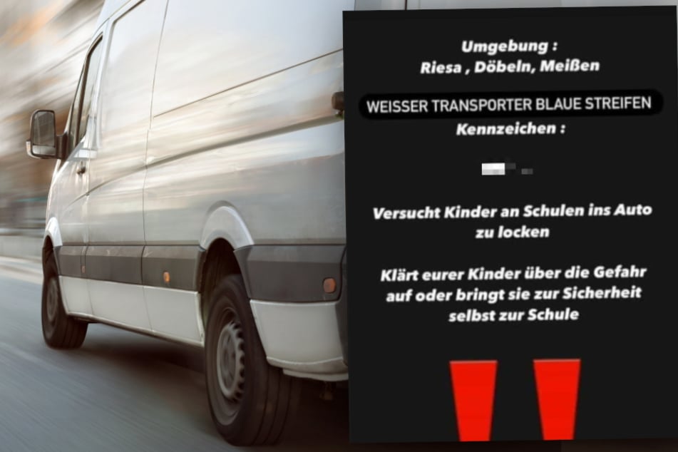 Angst vor "Kinderfänger" mit weißem Transporter in Sachsen: Das rät die Polizei!