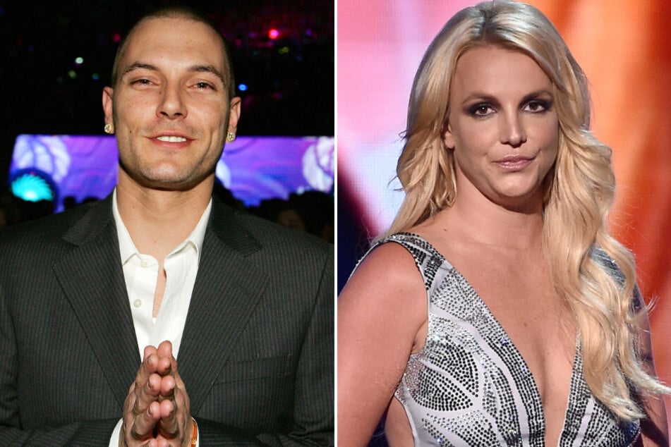 Britney Spears' (r.) ex-husband Kevin Federline revealed that their sons "approve" of his new memoir, You Thought You Knew.