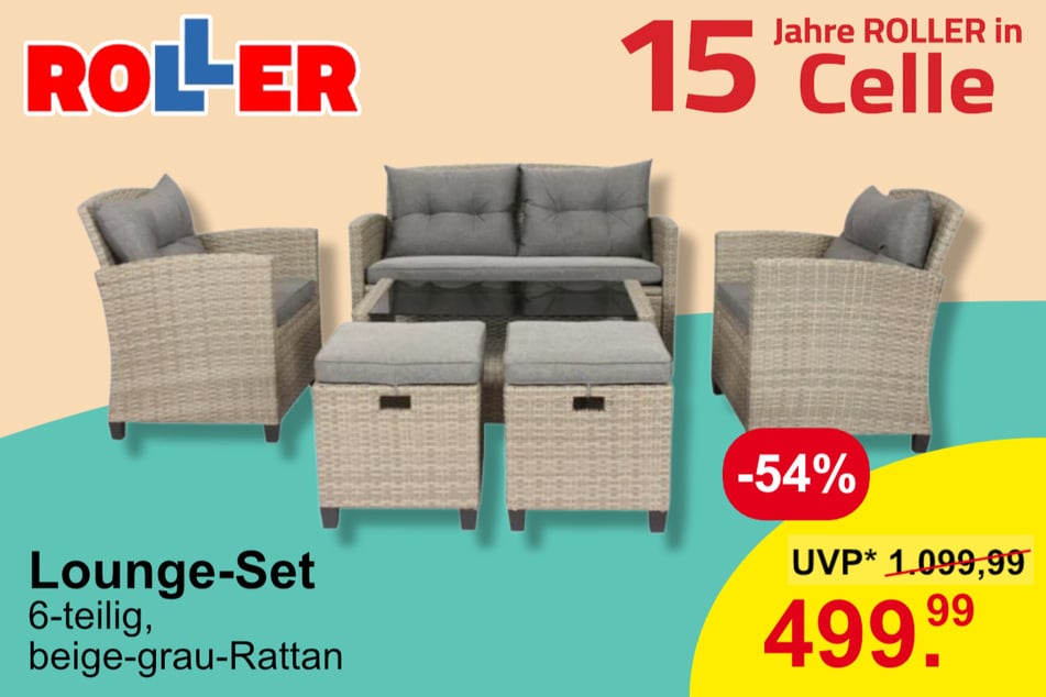 Lounge-Sets für 499,99 statt 1.099,99 Euro (UVP)*.