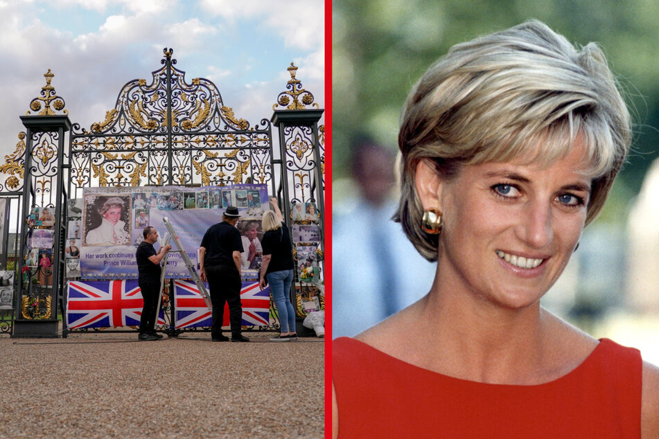 In Großbritannien hingen Fans vor den Toren des Kensington Palasts Plakate und Fotos zum 25. Todestag von Prinzessin Diana (✝︎36, r.) auf. Hierzulande gibt es zahlreiche spannende Dokus über die britische Ikone.