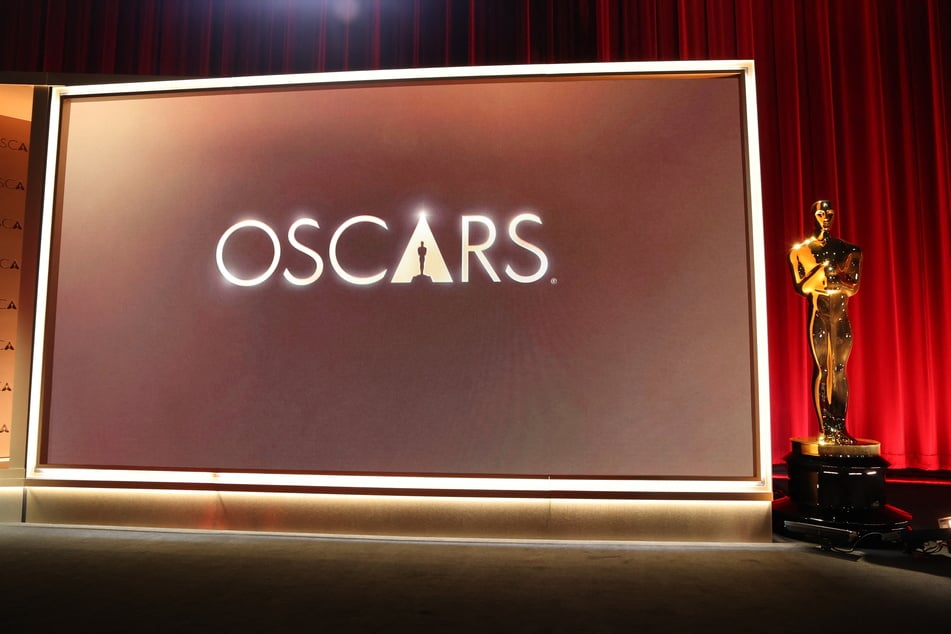 Oscar statues adorn the stage before the start of the 98th Academy Awards nominations announcement at the Samuel Goldwyn Theatre in Beverly Hills, California, January 22, 2026.