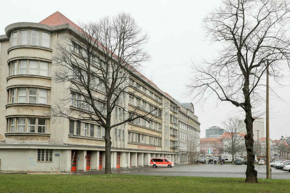 Die Hauptfeuerwache im Leipziger Zentrum.