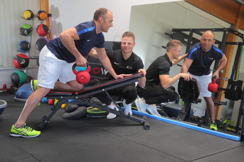 Mitarbeiter können sich auf dem Firmengelände fit halten.