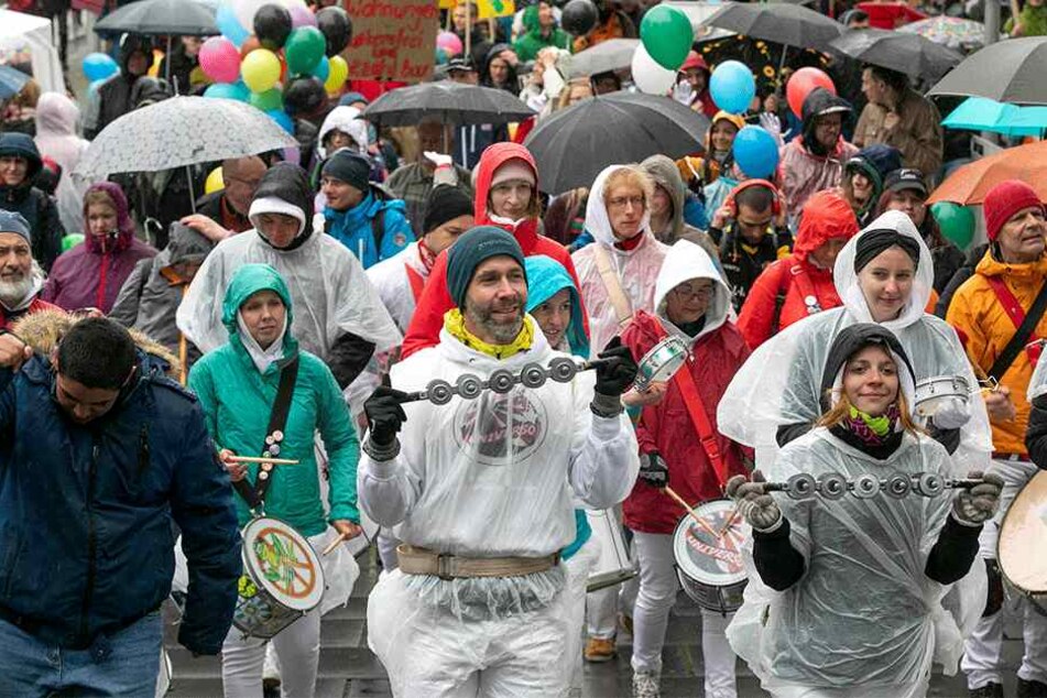 Ihnen kann das schmuddelige Wetter nichts anhaben.