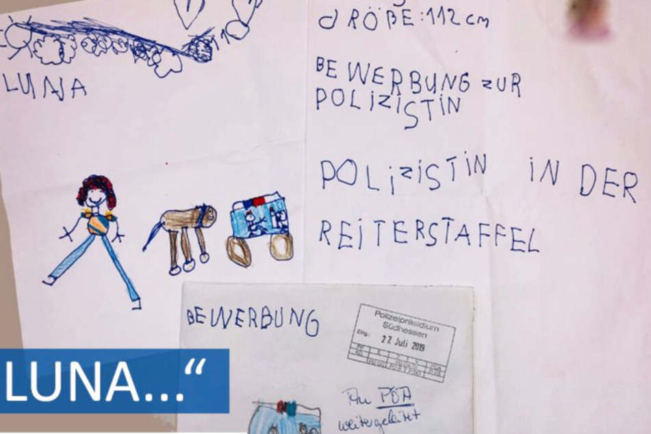 Das Polizeipräsidium Südhessen antwortete der fünfjährigen Luna auf Facebook.