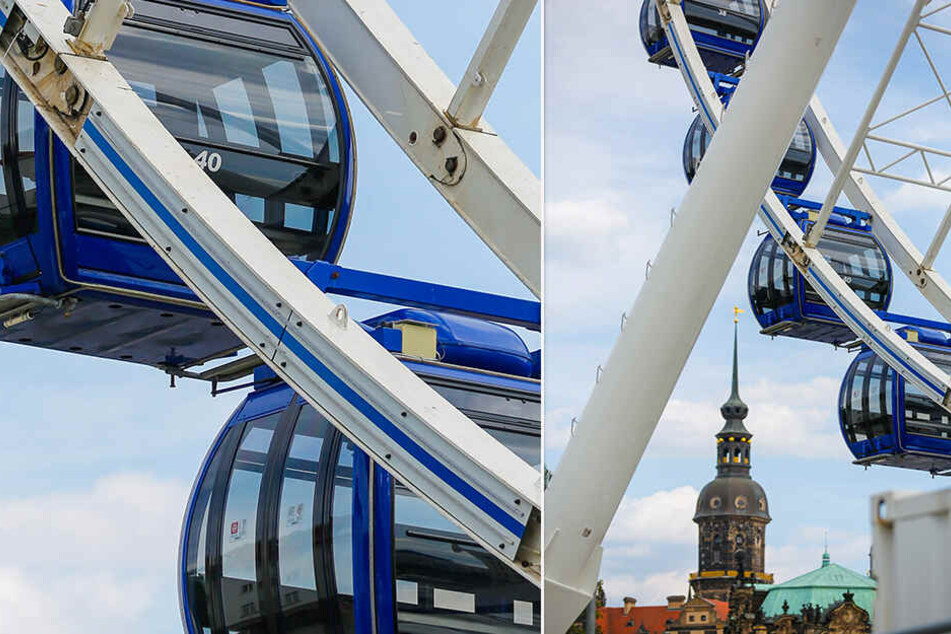 Aus den Gondeln kann man über die gesamte Stadt schauen.