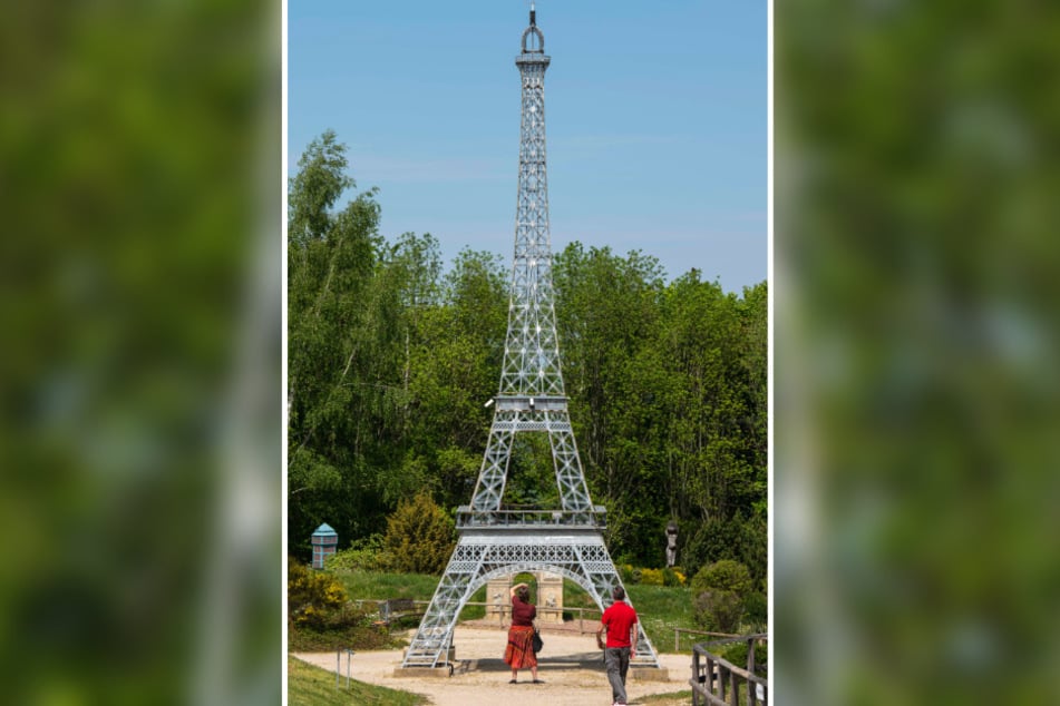 Plötzlich ist der Eiffelturm gar nicht mehr so riesig.