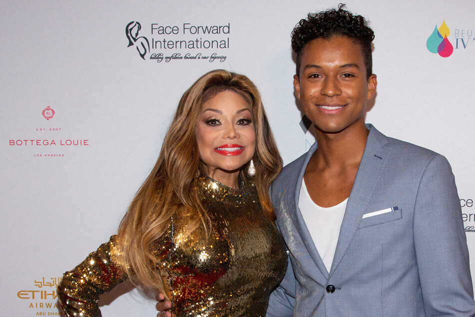 Jaafar Jackson, seen here with his aunt La Toya Jackson, is set to play Michael Jackson in an upcoming biopic.