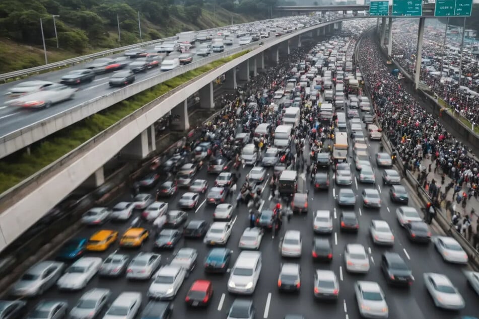 Beim längsten Stau der Welt steckten unzählige Menschen fest. (Symbolbild)