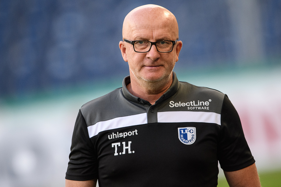 Magdeburgs Trainer Thomas Hoßmang (53) steht in der Kritik.