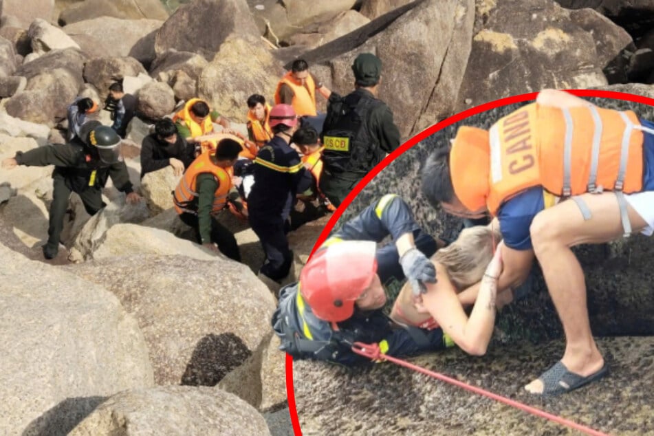 Gefangen zwischen Felsen: Schwimmausflug endet für Touristengruppe dramatisch