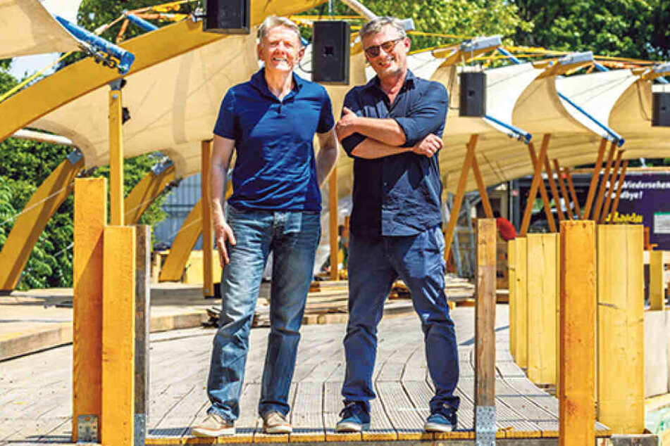 Matthias Pfitzner (50,re.) und Johannes Vittinghoff (63).