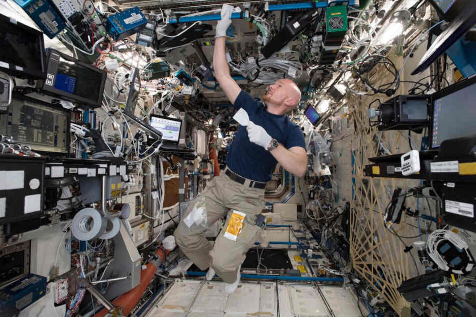 Astronaut Alexander Gerst auf der ISS.