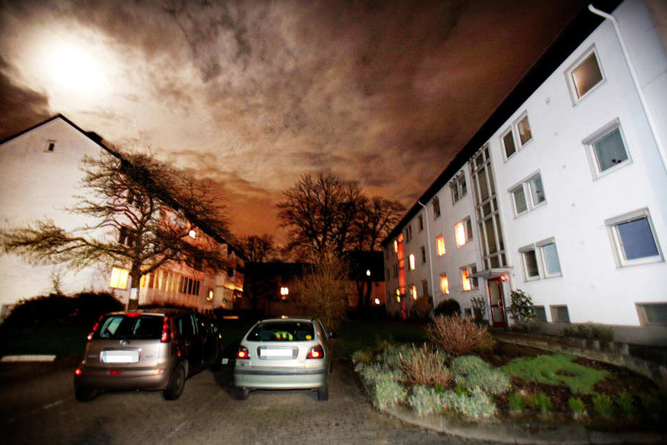 In dieser Siedlung an der Fahrenkampstraße lauerten die Angeklagten dem Opfer auf.
