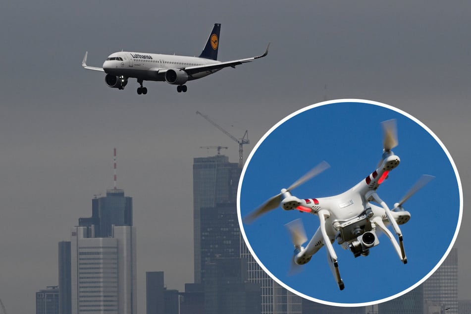 Ein Pilot hatte die Drohne gemeldet. Daraufhin wurde der Flugbetrieb sicherheitshalber für 30 Minuten eingestellt. (Symbolfotos)