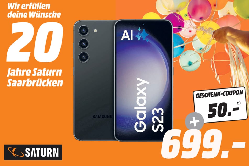 Samsung Galaxy S23 5G für 699 Euro PLUS 50-Euro-Coupon.