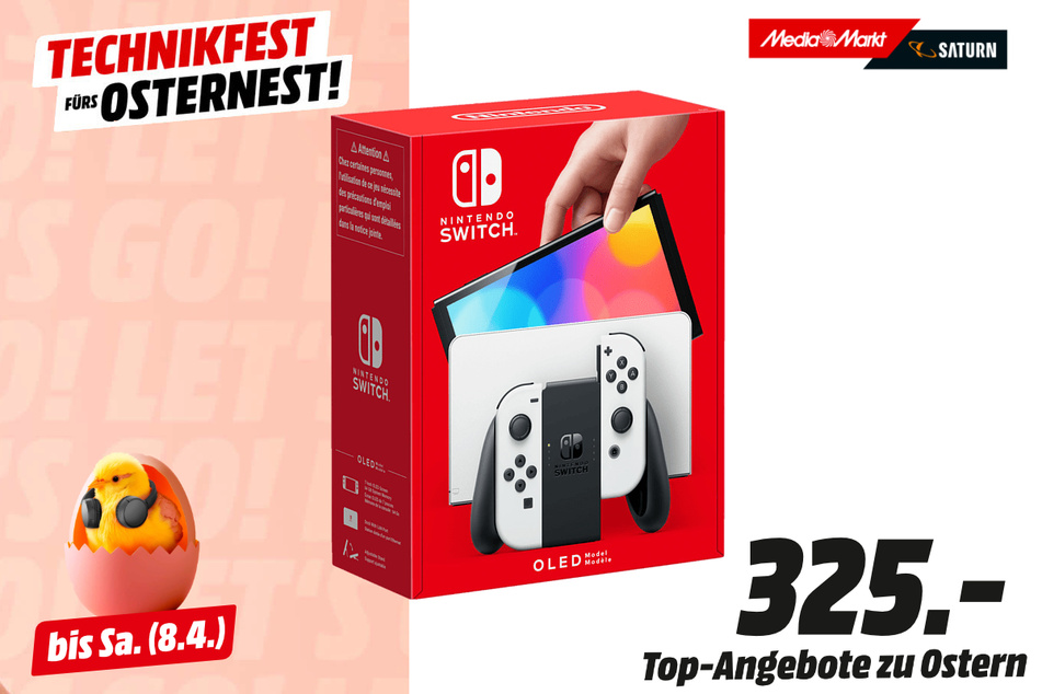 Nintendo OLED-Switch für 325 Euro.