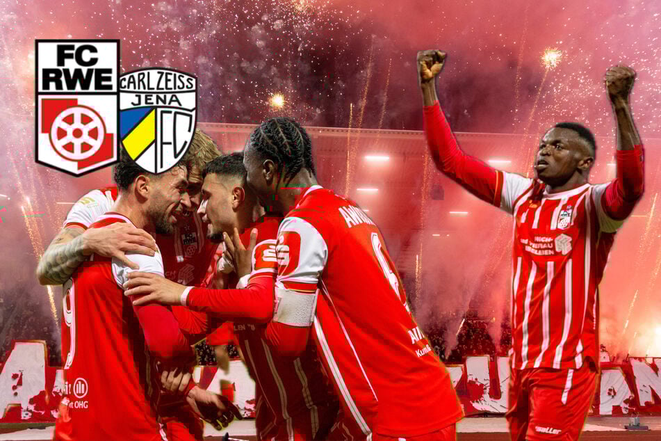 Erfurt gegen Jena: Unterbrechung wegen Feuerwerk, dann entscheidet ein Doppelschlag das Derby