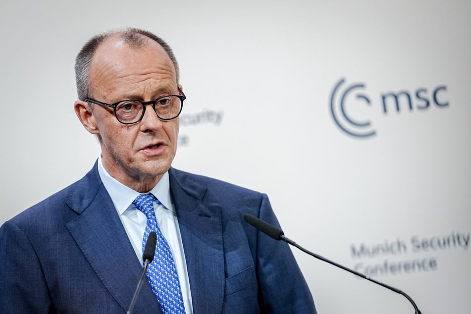 Friedrich Merz (70) auf der Sicherheitskonferenz 2026.