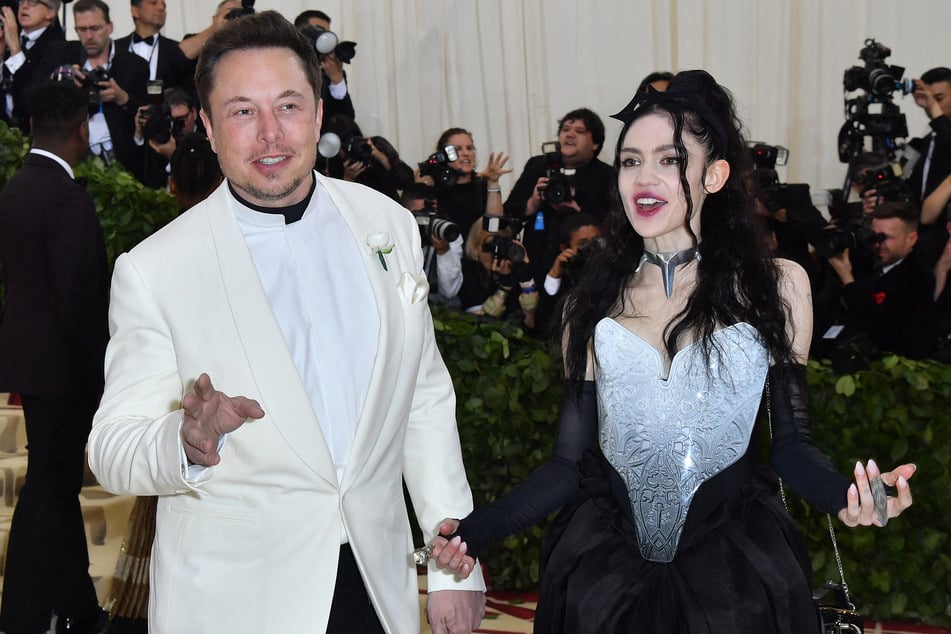 Elon Musk (52) und Grimes (35) auf der Met-Gala im Jahr 2018.