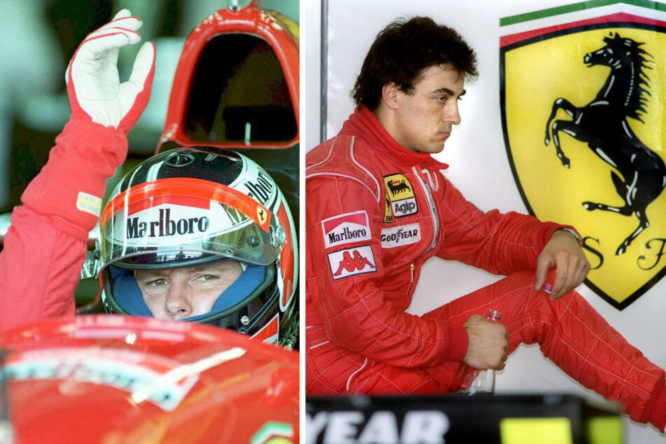Nicht nur Gerhard Bergers (64, l.) Ferrari wurde gestohlen, sondern auch der von Team-Kollege Jean Alesi (59). (Archivbilder)