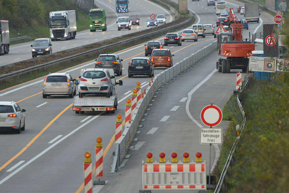 Kleine Baustelle, großes Problem: Die Polizei erwischte auf der A 4 in einer Nacht 2145 Schnellfahrer.