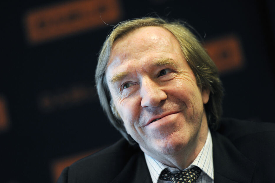 Netzer mit seiner berühmten Frisur.