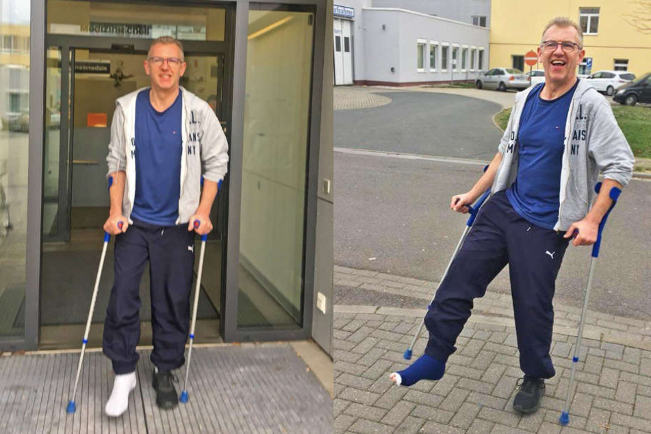R.SA-Moderator Uwe Fischer geht's nach seinem Unfall ruhig an. Ganz untätig sein kann der 50-Jährige aber nicht.