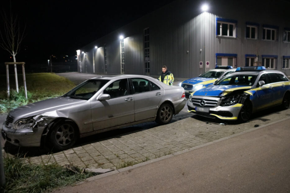 Hier war die Verfolgungsfahrt zu Ende.