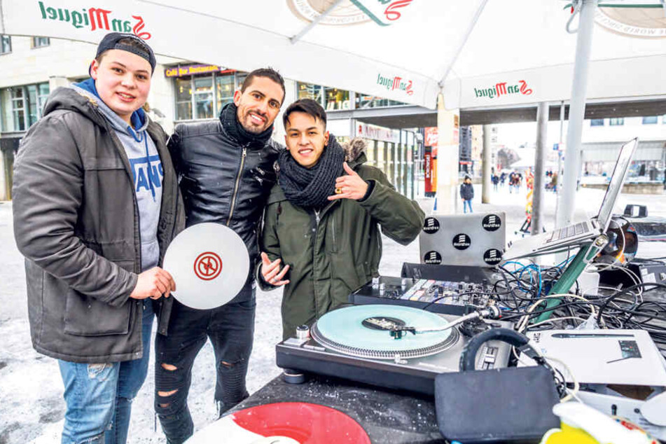 Legten ne heiße Scheibe auf: Die Djs JosAP, Jaymo und ENVIDEE (v.l.).