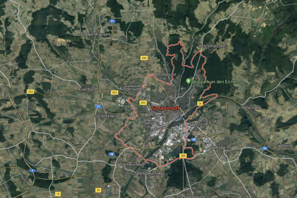 Der Vorfall ereignete sich in Schweinfurt.