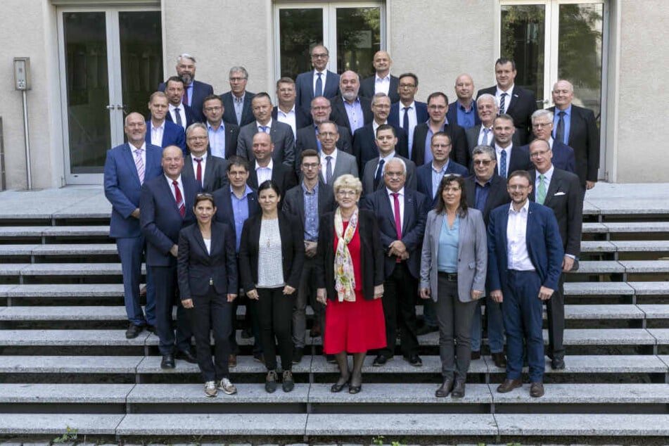 Sächsischer Landtag: Gruppenfoto der AfD-Fraktion