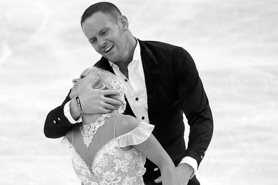 John Coughlin mit seiner damaligen Eiskunstlauf-Partnerin Caydee Denney.