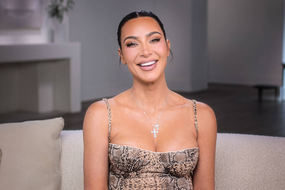 Kim Kardashian shares what happened when she hilariously ripped her latex pants before a huge conference.