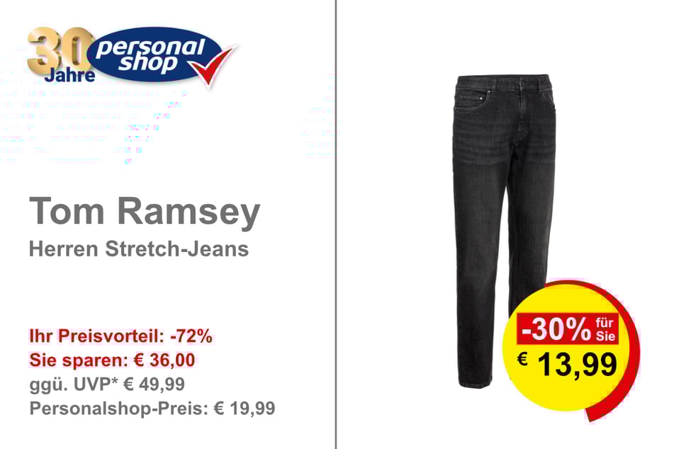 Tom Ramsey Herren Stretch-Jeans