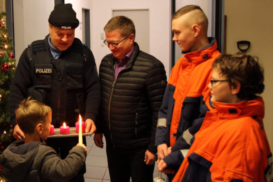 Auch in der Polizeiinspektion schauten die Kinder und Jugendlichen vorbei.