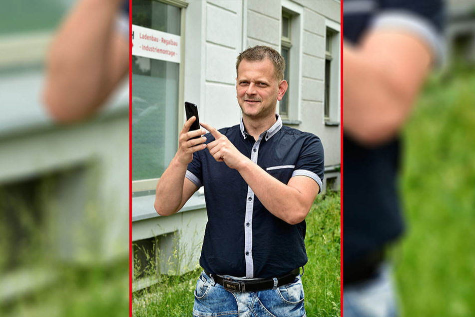 Kreiselternrat Sascha Reichenbach (39) plant eine Ausfall-App fürs Handy.