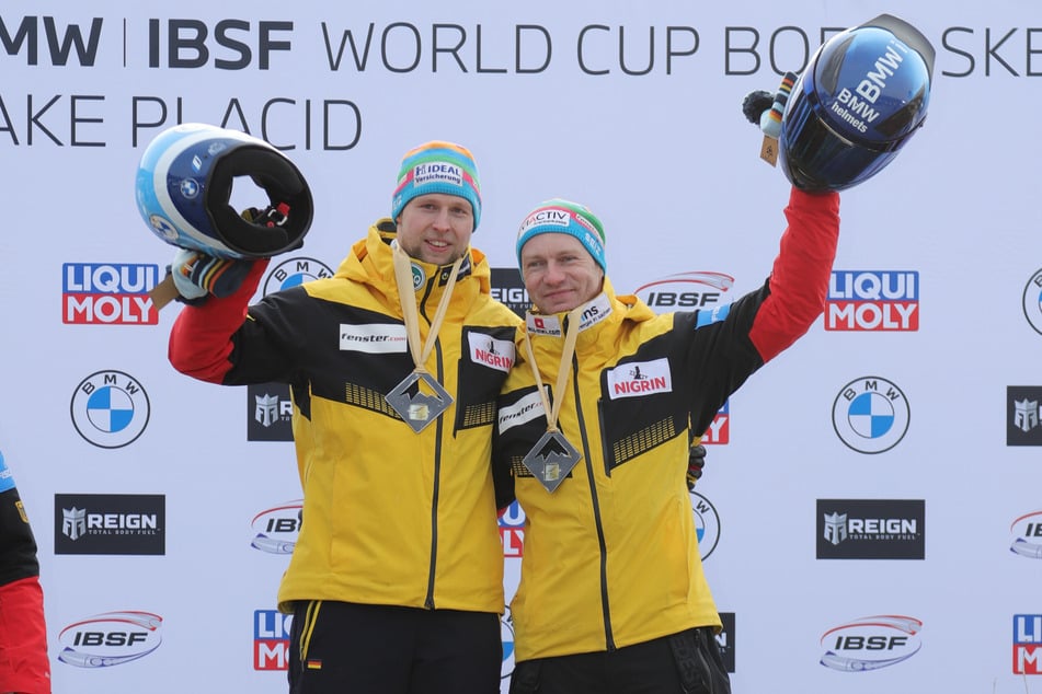 Strahlende Sieger: Alexander Schüller (27, l.) und Francesco Friedrich (34) haben 2024 gezeigt, dass sie in Lake Placid die Besten sind.