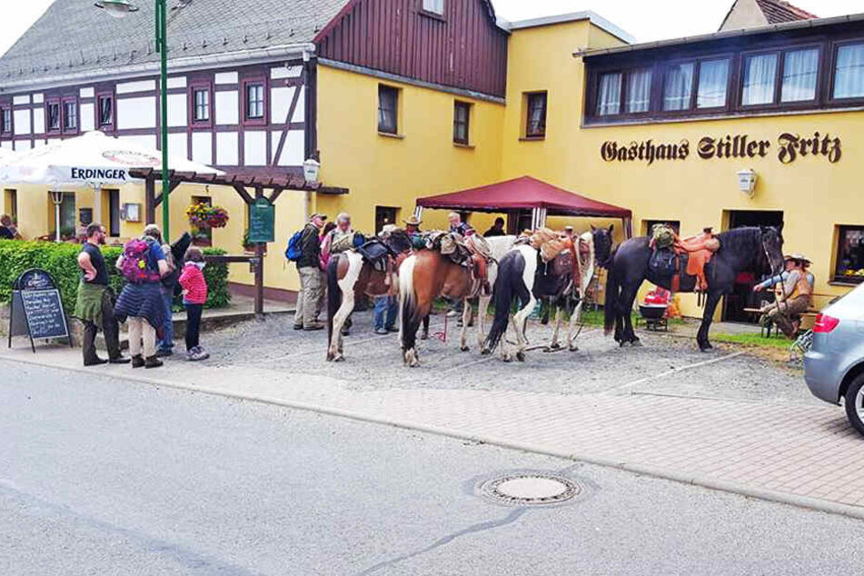 Die Gastwirtschaft zum "Stillen Fritz" in Waltersdorf.