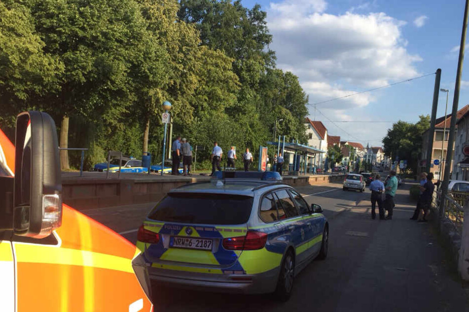 Die Polizei war mit mehreren Einsatzwagen vor Ort.