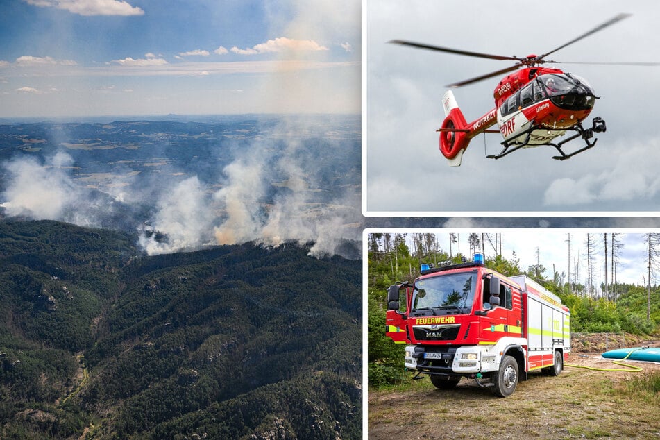 Neue Fahrzeuge, Hubschrauber, Glutnester-Ortung: Sachsen investiert Millionen in den Brandschutz