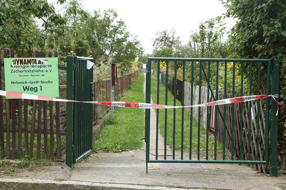 Die Bombe wurde direkt neben einer Kleingartenanlage gefunden.