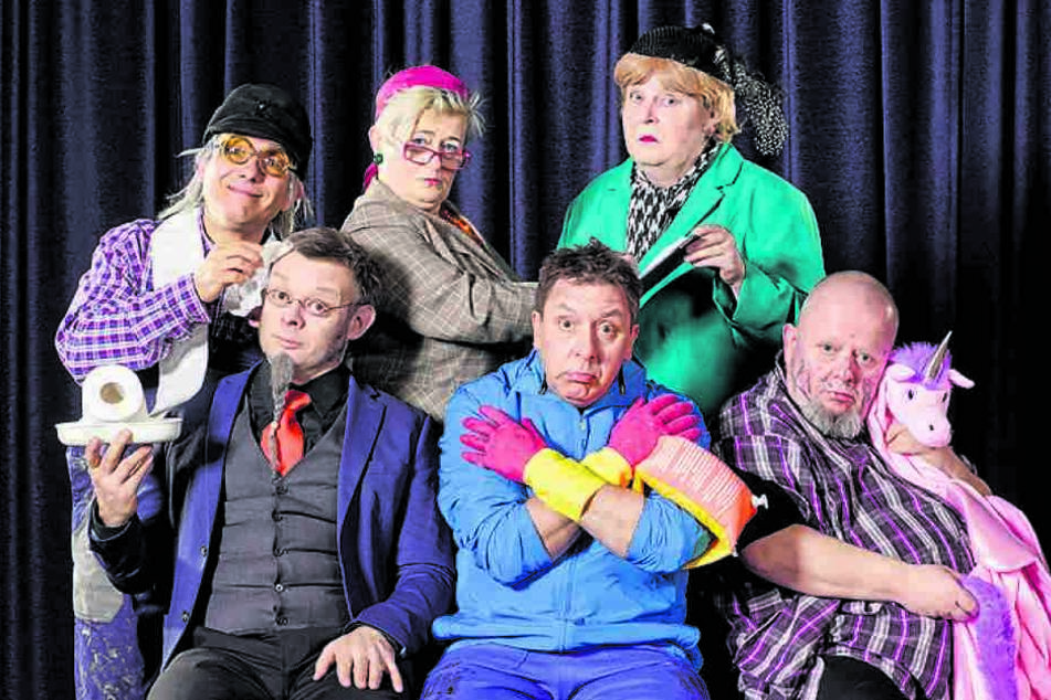 Sie spielen bei den Malzauer Kursachsen mit: Jens Albrecht, Thomas Rauch, Gabi Köckritz, Thomas Böttcher, Hans-Jörg Hombsch und Holger Blum (v.l.).