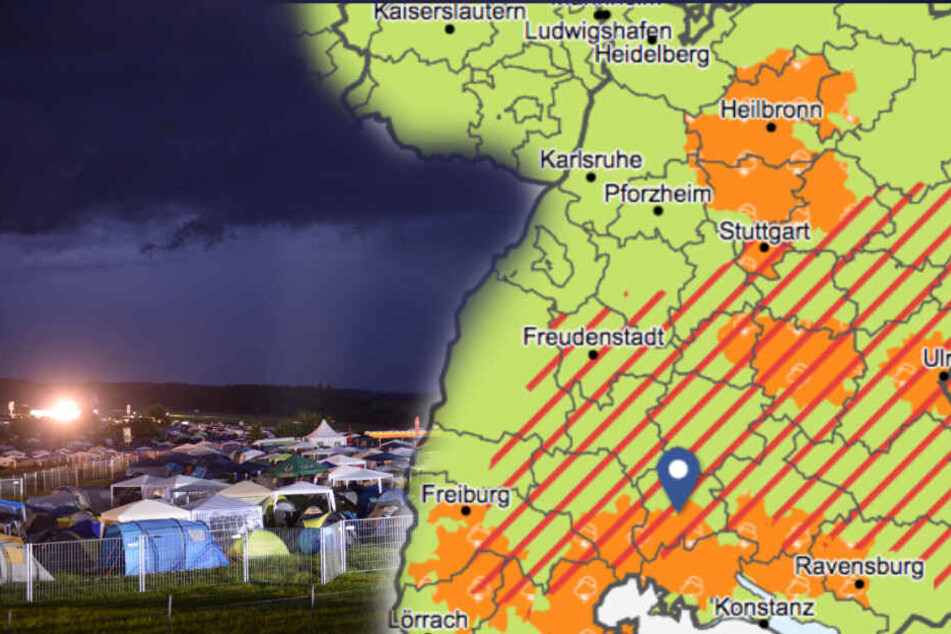 Das Wetter wird ungemütlich auf dem Southsidefestival.