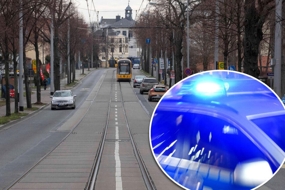 Frau steigt aus Straßenbahn und wird von Auto angefahren!