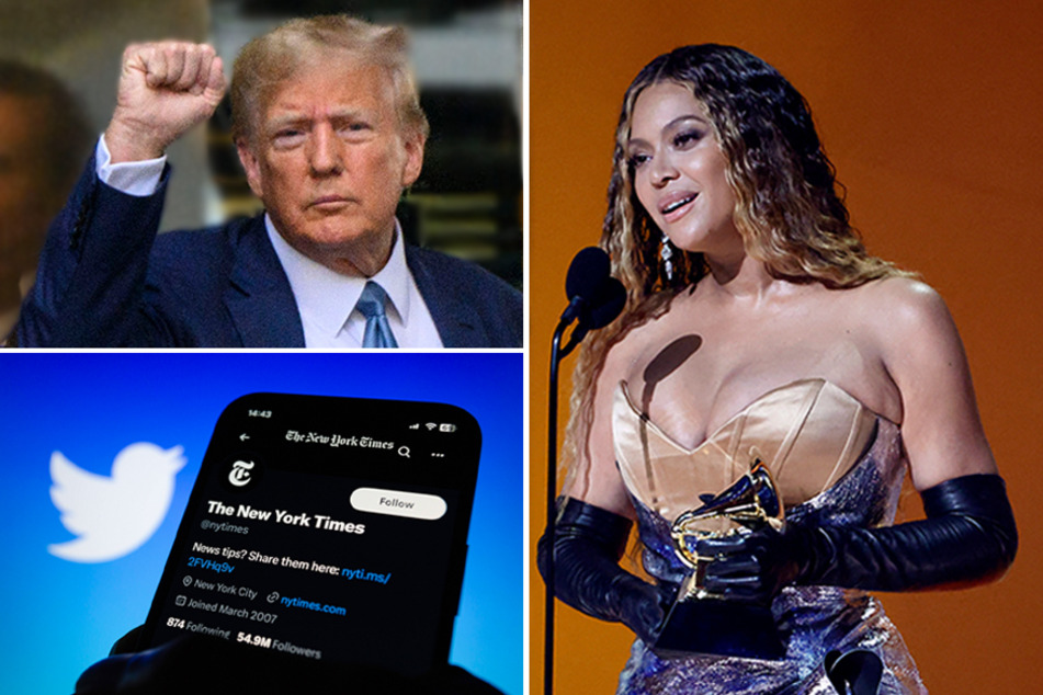 The legacy blue tick from the New York Times' Twitter account was removed prior to that of Donald Trump's and Beyoncé's.