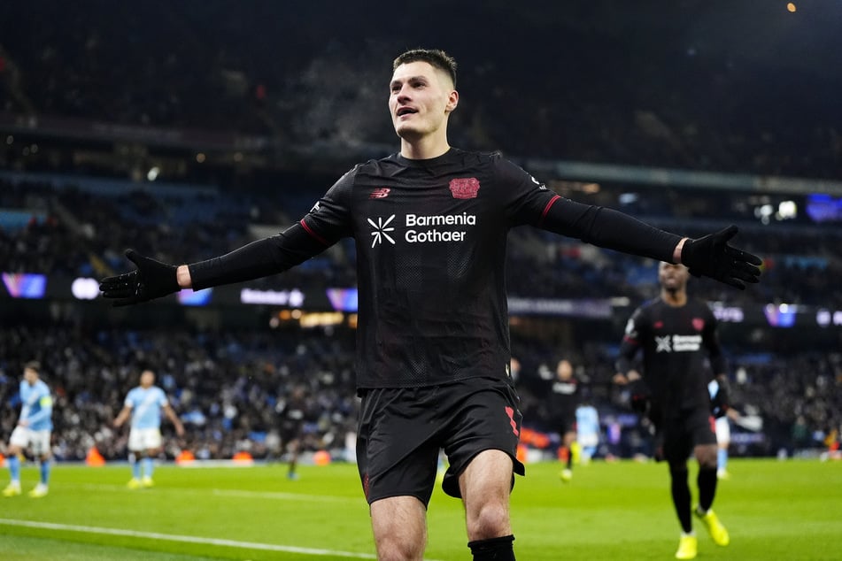 Bayer Leverkusens Patrik Schick (29) schoss in der 54 Minute ein Tor.