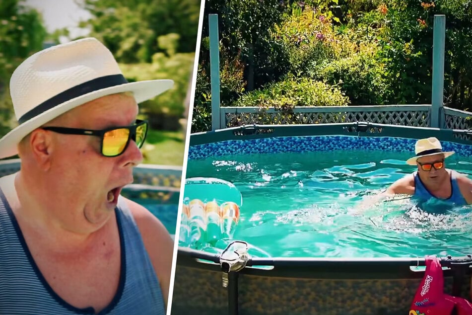 Erst im vergangenen Sommer hatte Michael Baumann gezeigt, wie sehr er seinen Pool liebt.